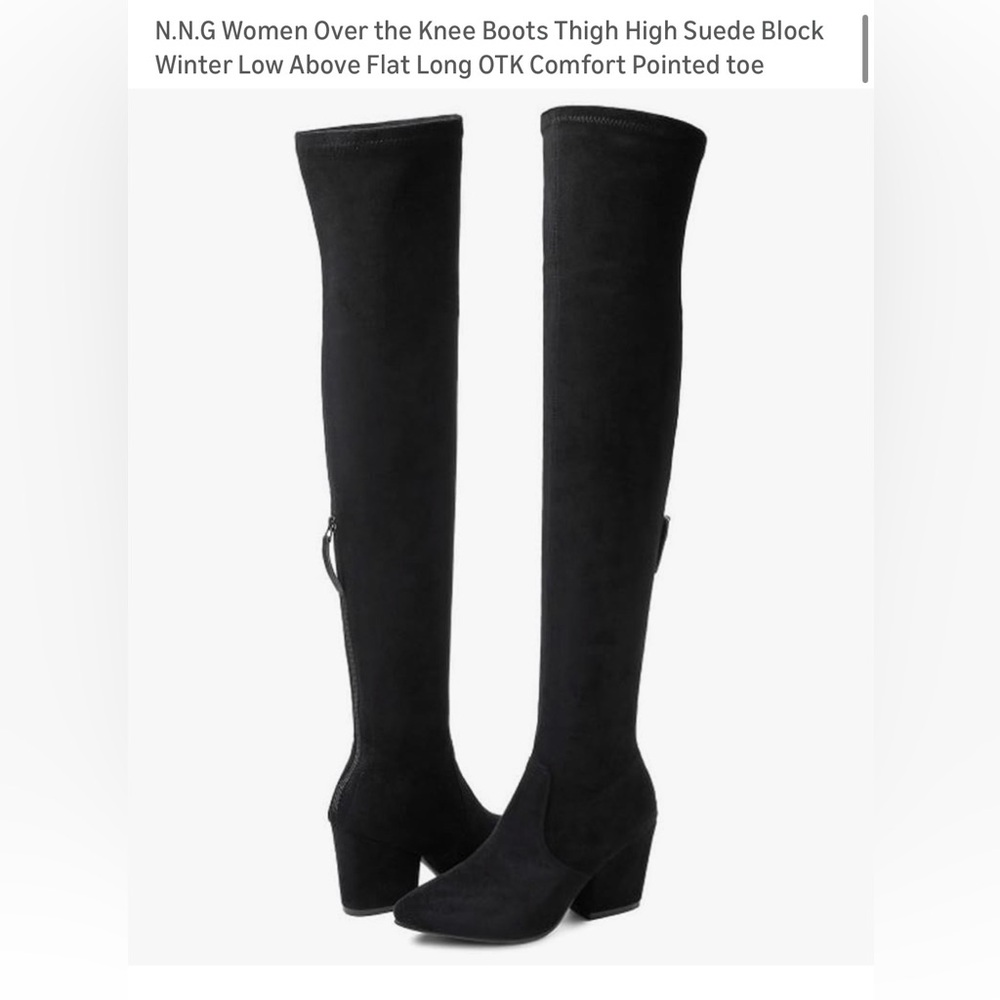 2 pair Faux Suede over the knee Boots